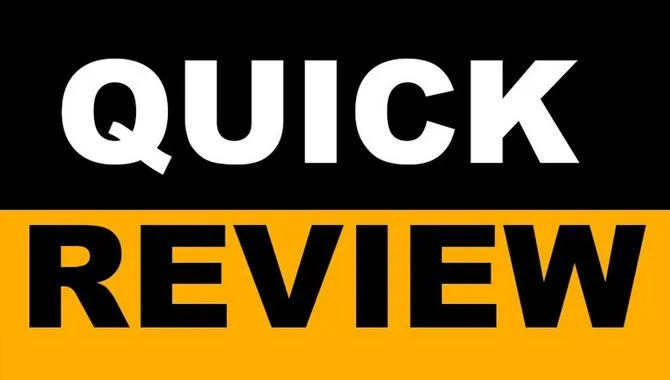 QUICK REVIEW