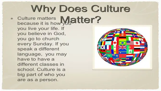 What Is Culture & Why Does It Matter