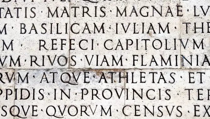 The Roman Legacy In Language