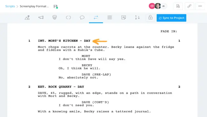 How Do You Format A Movie Script