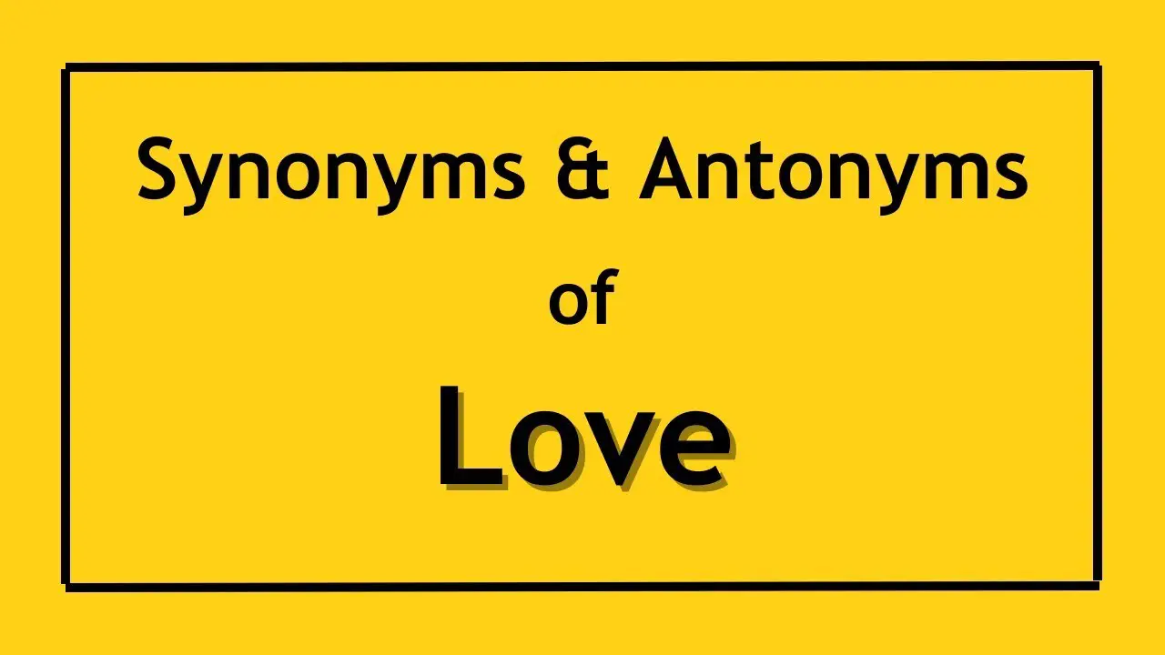Synonyms & Antonyms For LOVE