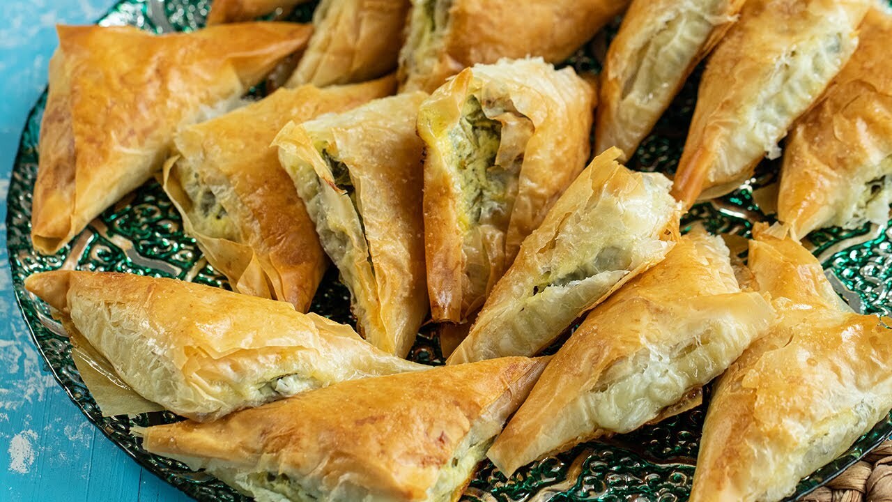 Assembling The Spanakopita Triangles