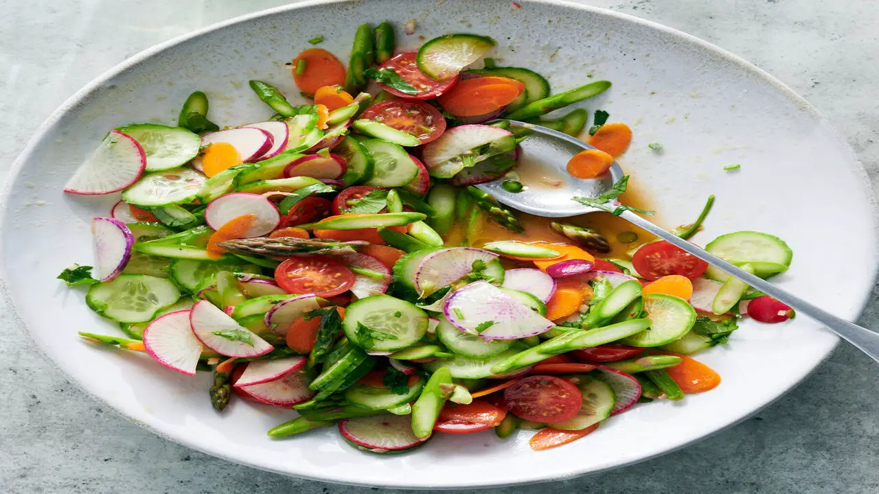 Crisp And Colorful Vegetable Salad