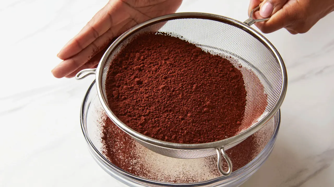 Finishing With Cocoa Powder