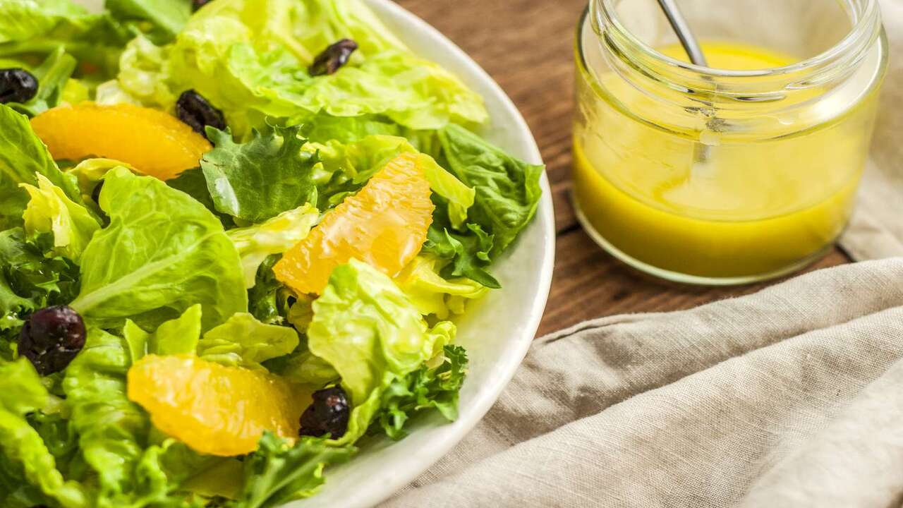 Making The Salad Dressing