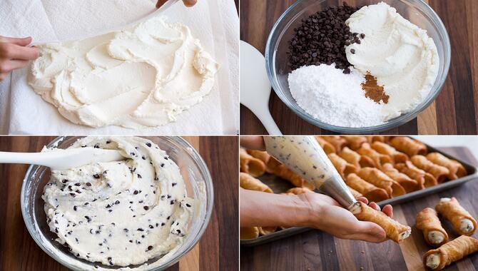 Pipe The Filling Into The Cannoli Shells