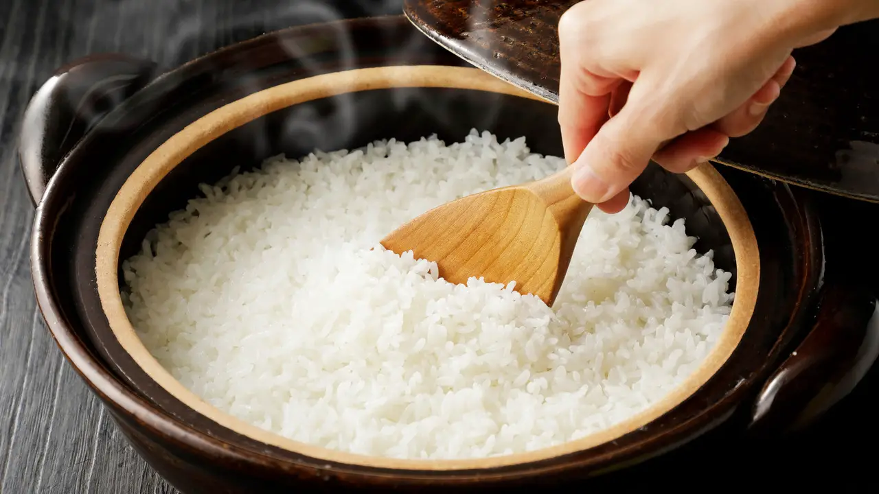 Preparing The Rice