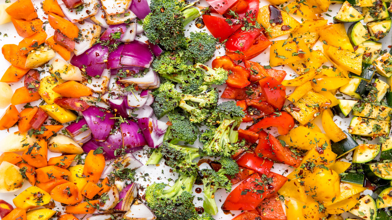 Roasted Rainbow Vegetables