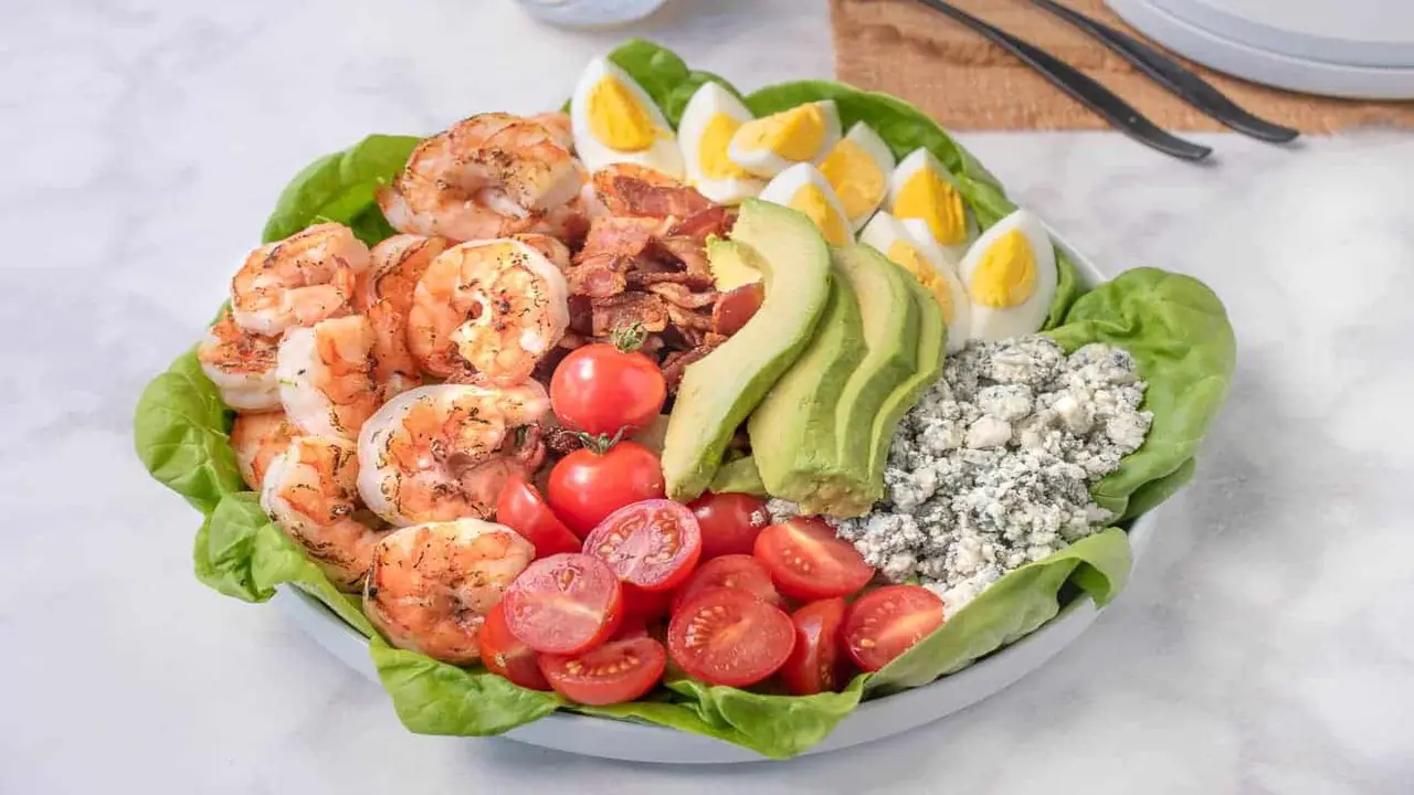 Shrimp Cobb Salad With Dijon Dressing