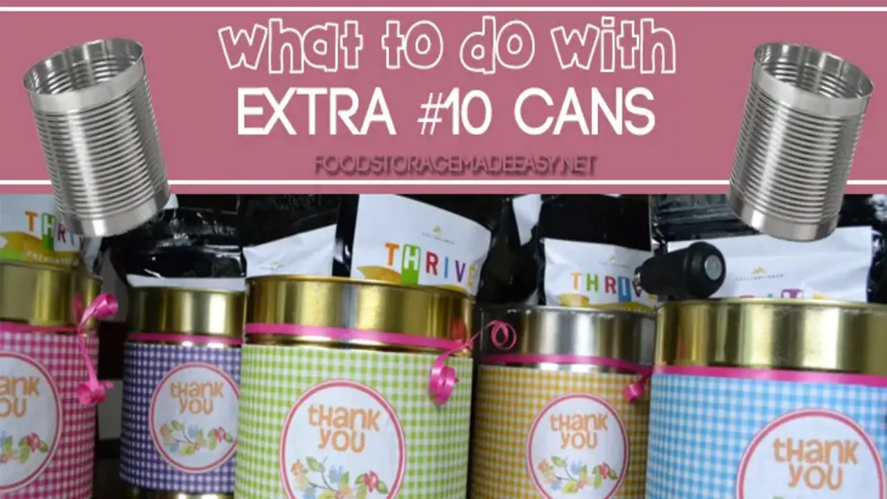 Creative Uses For #10 Cans Outside Of The Kitchen